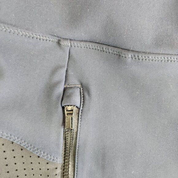 Athleta Pants Womens MT Blue Stellar Crop Perforated Vented Hiking Trails - Picture 3 of 14